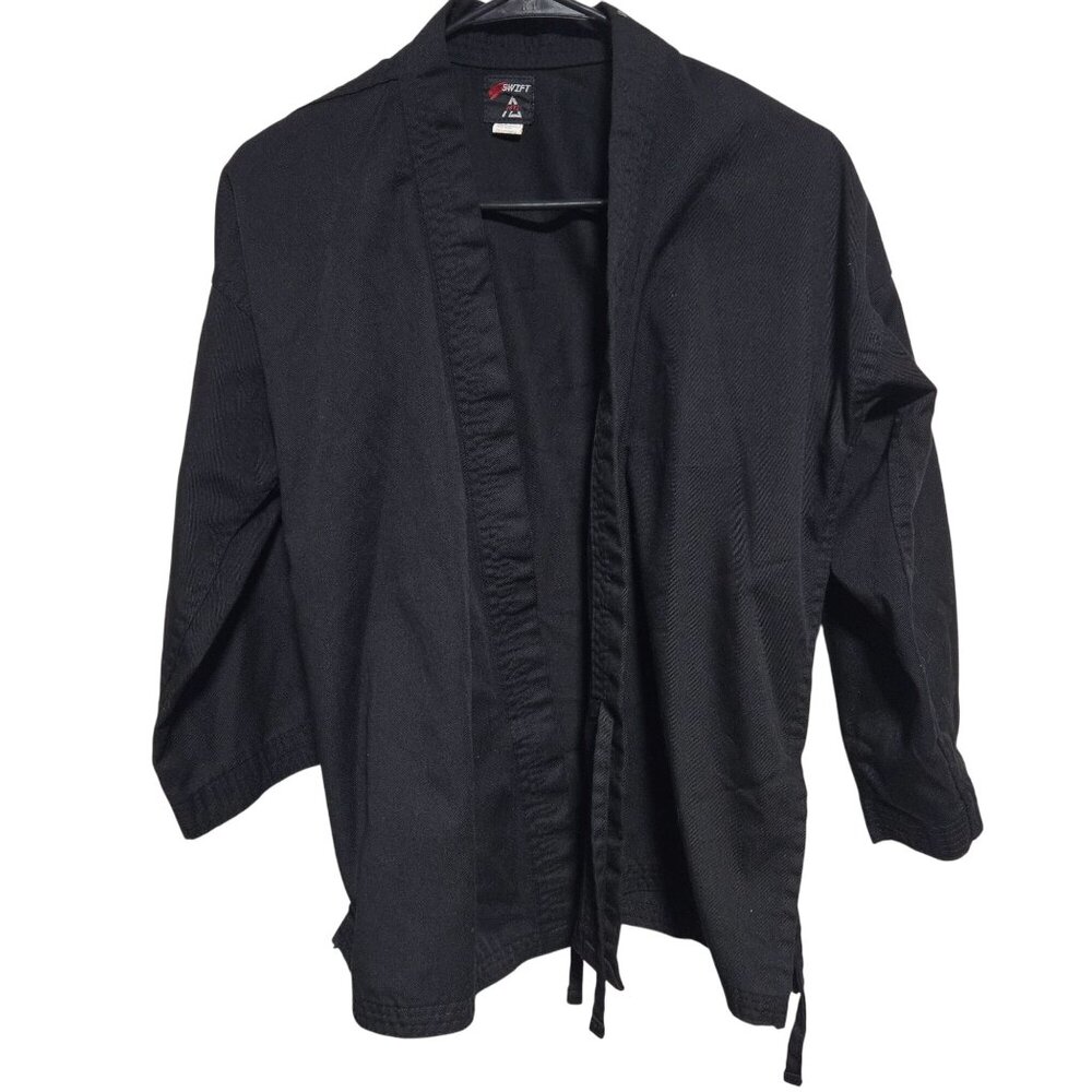 Martial Arts Black Karate Gi Top Swift Adult Size 2 Uniform Costume Judo